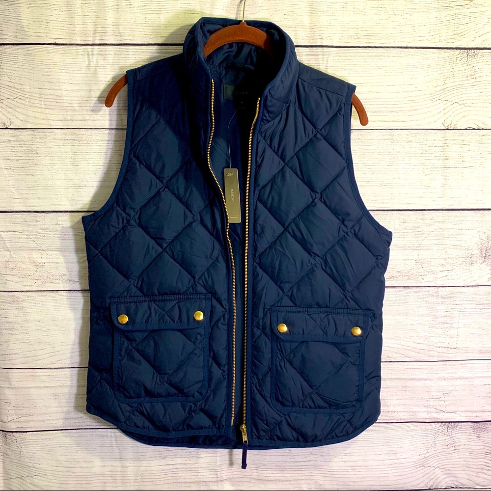 J Crew NWT Quilted Excursion Vest Small